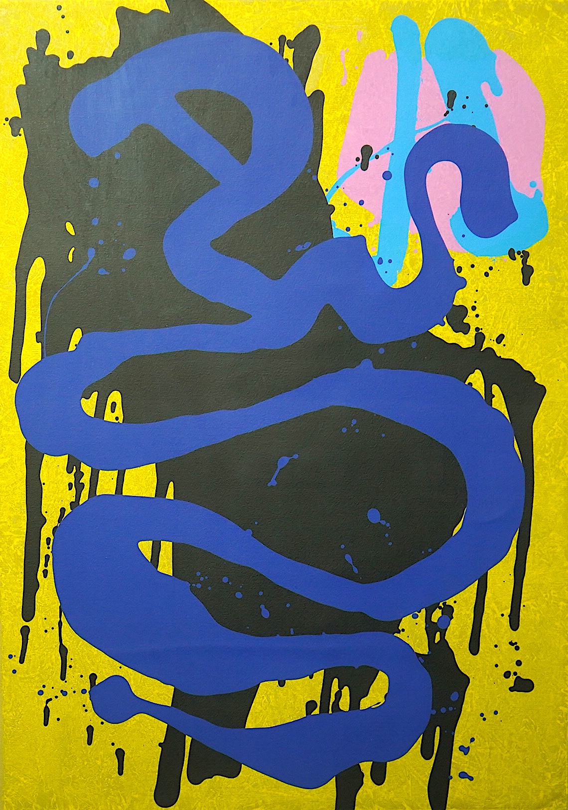 John Hoyland RA (British, 1934-2011), 'Blue Snake', screen print, 84 x 59cm